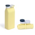 Curlable and Foldable Silicone Portable Water Bottle