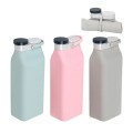 Curlable and Foldable Silicone Portable Water Bottle