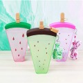 Fruit Plastic Straw Cup With Strap