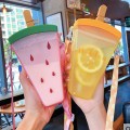 Fruit Plastic Straw Cup With Strap