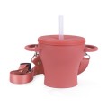 Foldable Snack High Temperature Resistant Silicone Straw Children's Cup