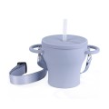 Foldable Snack High Temperature Resistant Silicone Straw Children's Cup