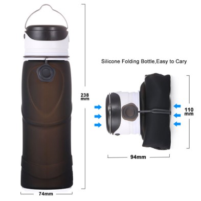 LED Silicone folding bottle 750ml