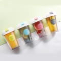 Double Wall Plastic Straw Cup with Lid 320ml