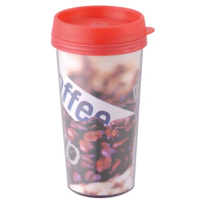 Plastic advertising coffee cup