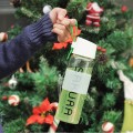 JUST LIFE portable glass water bottle 490ML