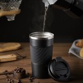 Convenient Car Portable Stainless Steel Coffee Thermos Mug 380ml