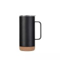 16oz Cork Wood Base Double Wall Stainless Steel Coffee Mug