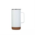 16oz Cork Wood Base Double Wall Stainless Steel Coffee Mug