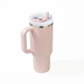 Handheld Straw Double Drink Coffee Cup 1300ml