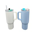 Handheld Straw Double Drink Coffee Cup 1300ml