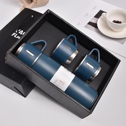 Portable Stainless Steel One Cup Three Cup Lid Vacuum Thermos