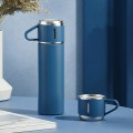 Portable Stainless Steel One Cup Three Cup Lid Vacuum Thermos