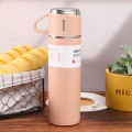 Portable Stainless Steel One Cup Three Cup Lid Vacuum Thermos