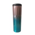 Portable Striped Gradient Color Stainless Steel Thermos Bottle