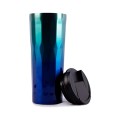 Portable Striped Gradient Color Stainless Steel Thermos Bottle