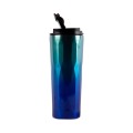 Portable Striped Gradient Color Stainless Steel Thermos Bottle