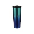 Portable Striped Gradient Color Stainless Steel Thermos Bottle