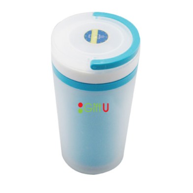 Plastic thermal flask (400 MLs) with tea filter