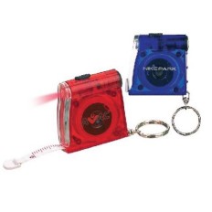 Measuring tape with LED light keychain
