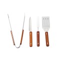 Set of 4 Wooden Handle BBQ Tools