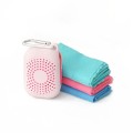 Silicone storage towel pocket set