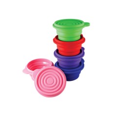 Silicon foldable bowl with lid (250ml)