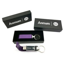 皮革USB手指匙扣 - Anmum