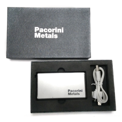 超薄金属便携式移动电源4000mAh-Pacorini