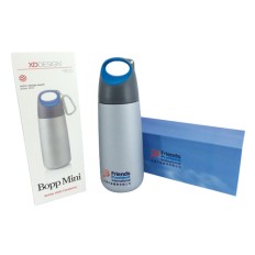 Bopp Mini bottle with carabiner blue (P436.505)-FPI