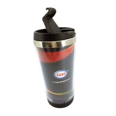 Plastic advertising coffee cup 350ml-Esso