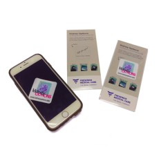 Microfiber mobile phone cleaning sticker - FMC