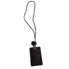 Badge holder with leather lanyard-Manulife