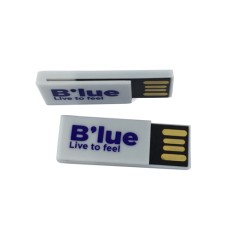Mini Paper Clip USB Stick-Blue