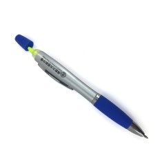 Promotional plastic ball pen with highligter-BTKCHC