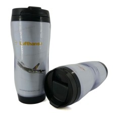 Plastic advertising coffee cup 280ml - Lufthansa