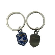 Custom metal keychain-J-Vet
