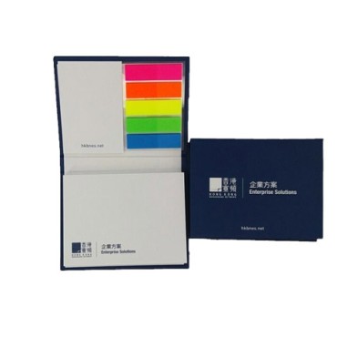 Sticky memo pad with fluorescent PET post-it -HKBN
