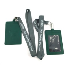 Badge holder with leather lanyard - PolyU