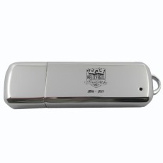 Metal case USB stick with keychain -HKU