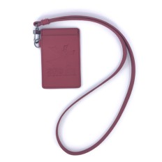 Badge holder with leather lanyard -Synergy