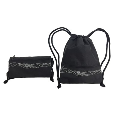 Drawstrings gym bag with handle- LSCC Badge
