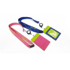 Badge holder with leather lanyard - China Mobile 