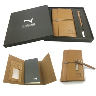 PU Soft Cover loose-leaf binding Notebook in set -Airport Authority