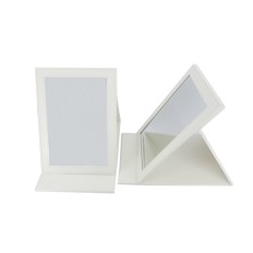 PU leather foldable desktop mirror-Clinique