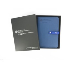 Leather Notebook with USB Flash Drive -PolyU