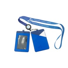 Badge holder with leather lanyard - Iasia