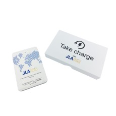 Ultra slim power bank with micro charger cable -JLA Asia