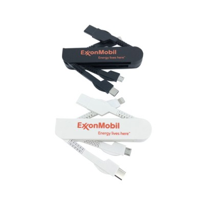 Swiss Army Knife style usb multi charger data cable-Exxonmobil