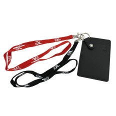 Badge holder with leather lanyard - SEB